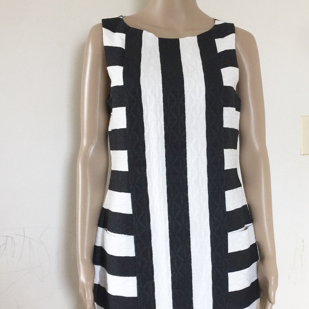 J. Taylor Striped Sheath Dress